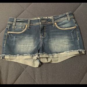 hydraulic jean shorts